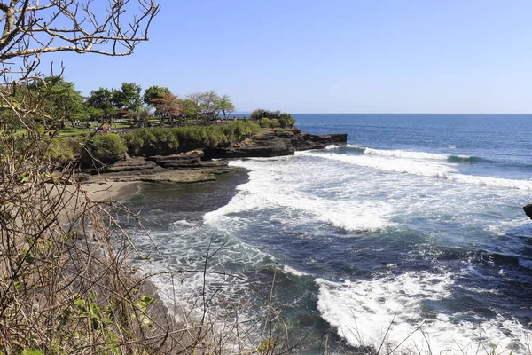 Vista Panoramica Dell Oceano Dal Tempio Indonesia — Foto Stock