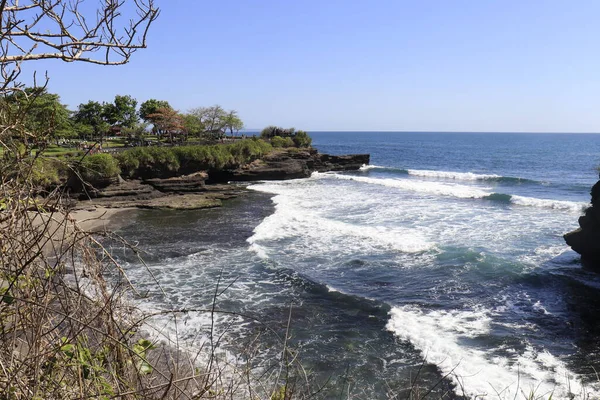 Blauer Meerblick Vom Tempel Indonesien — Stockfoto