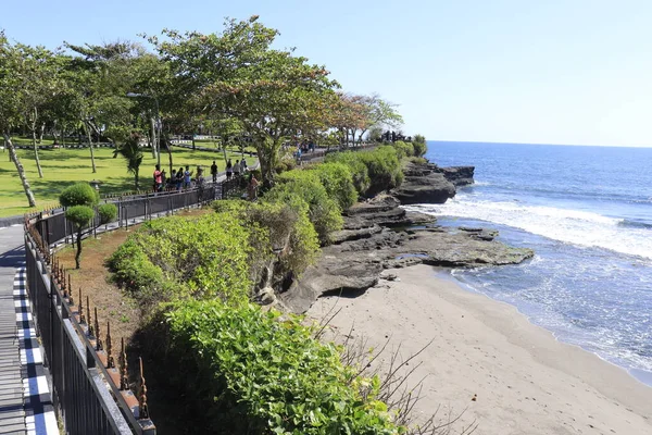 Bella Vista Sull Oceano Dal Tempio Indonesiano — Foto Stock