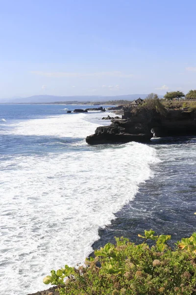 Scenic Image Ocean Tanah Lot Temple Indonesia — Stock Photo, Image