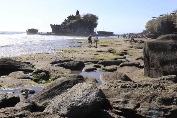 Malerischer Blick Auf Das Meer Vom Tempel Indonesien — Stockfoto