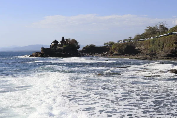 Tempel Tanah Lot Bei Tag Indonesien — Stockfoto