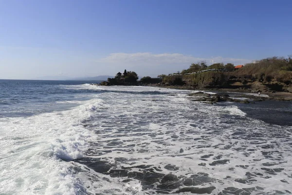 Tempel Tanah Lot Bei Tag Indonesien — Stockfoto