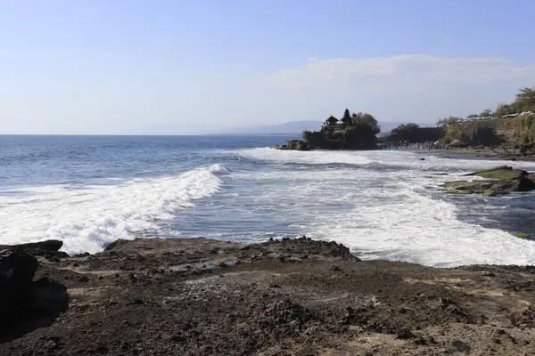 Malerischer Blick Auf Das Meer Vom Tempel Indonesien — Stockfoto