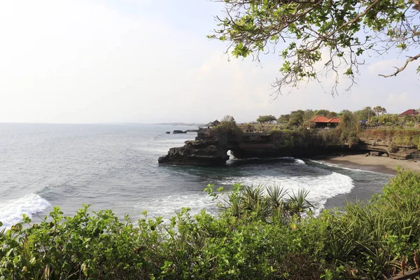 Vista Panorámica Del Océano Desde Templo Indonesia — Foto de Stock