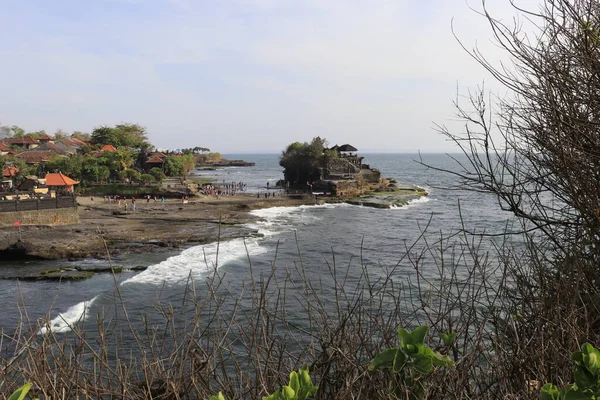 Templo Tanah Lot Durante Día Indonesia — Foto de Stock