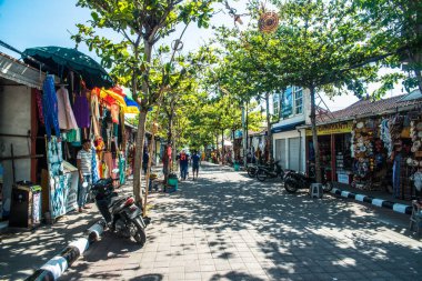 Endonezya 'daki tapınağın Asya tarzı mimarisi