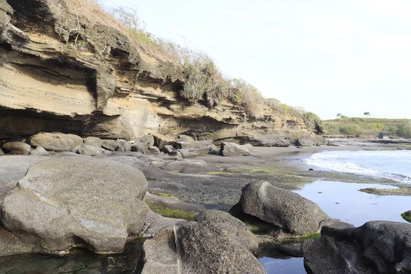 Malerischer Blick Auf Das Meer Vom Tempel Indonesien — Stockfoto