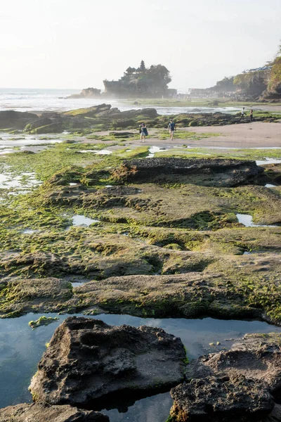 Scenisk Bild Havet Från Tanah Lot Tempel Indonesien — Stockfoto