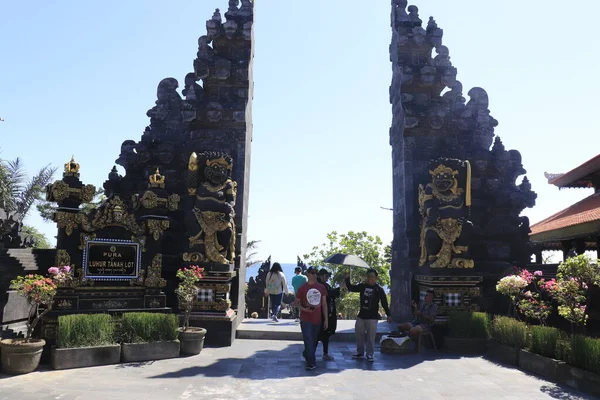 Tempel Tanah Lot Bei Tag Indonesien — Stockfoto