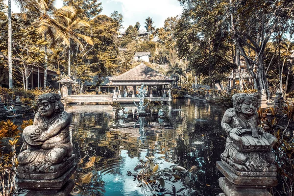 Пруд Храме Гунунг Кави Себату Индонезия — стоковое фото