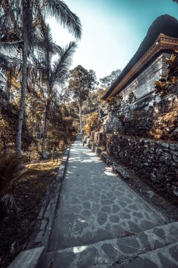 Gündüz vakti Endonezya 'da Gunung Kawi Tapınağı