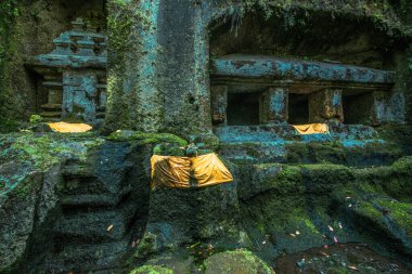 Endonezya 'daki Gunung Kawi Tapınağı' nın antik mimarisi