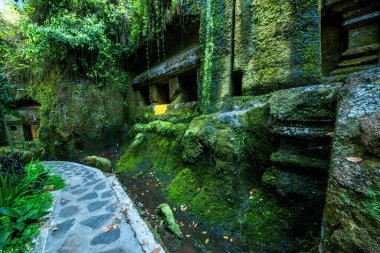 Endonezya 'daki Gunung Kawi Tapınağı' nın antik mimarisi