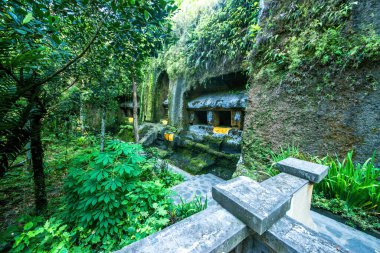 Endonezya 'daki Gunung Kawi Tapınağı' nın antik mimarisi