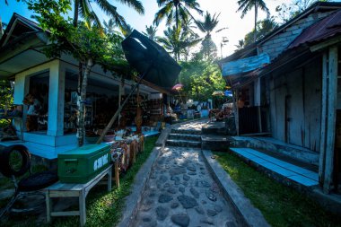 Endonezya 'daki Gunung Kawi Tapınağı' nın antik mimarisi