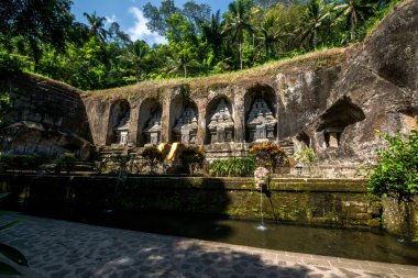Endonezya 'daki Gunung Kawi Tapınağı' nın antik mimarisi