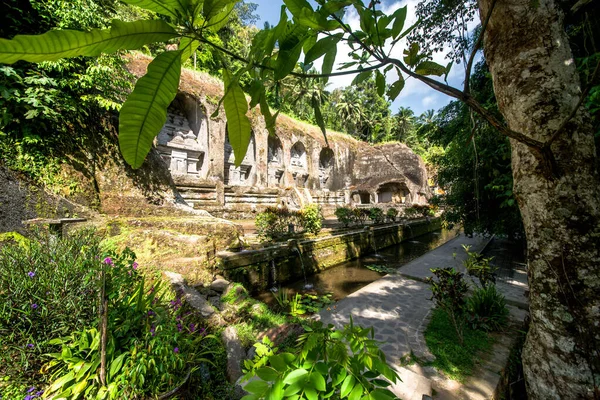 Starożytna Architektura Świątyni Gunung Kawi Indonezja — Zdjęcie stockowe