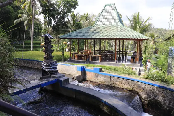 Gunung Kawi Tempel Overdag Indonesië — Stockfoto