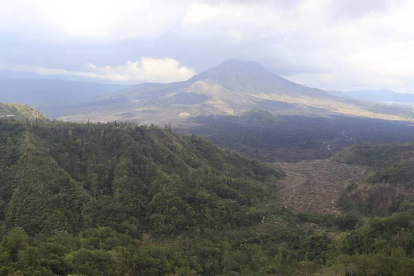 Vista Aérea Montaña Kintamani Ubud Indonesia — Foto de Stock