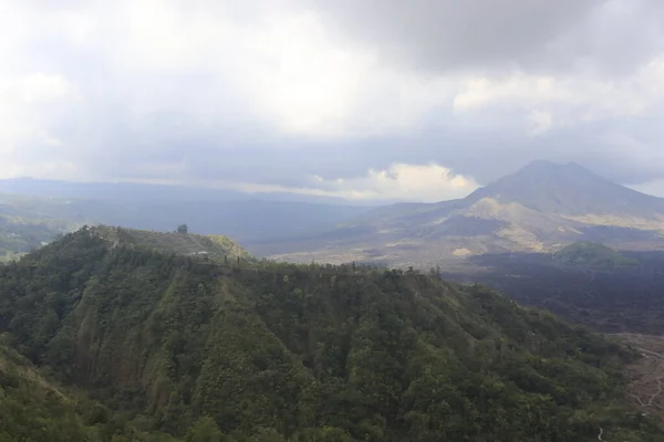 Вид Воздуха Гору Кинтамани Убуд Индонезия — стоковое фото