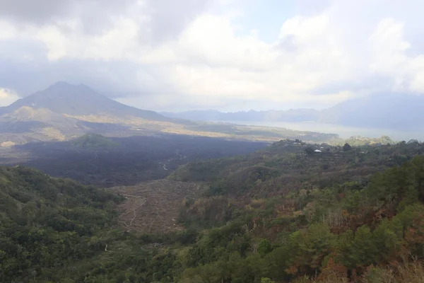 Veduta Aerea Della Montagna Kintamani Ubud Indonesia — Foto Stock