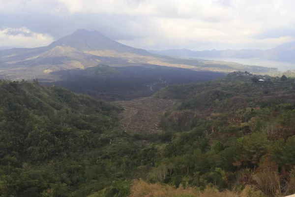 Αεροφωτογραφία Του Βουνού Kintamani Ubud Ινδονησία — Φωτογραφία Αρχείου