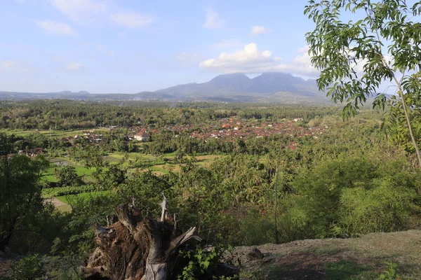 Γραφική Θέα Του Τοπίου Ubud Βουνά Ινδονησία — Φωτογραφία Αρχείου