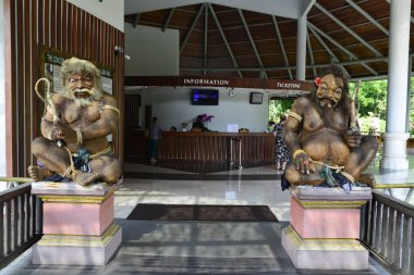Endonezya 'nın Ubud şehrinde gündüz vakti Maymun Ormanı 