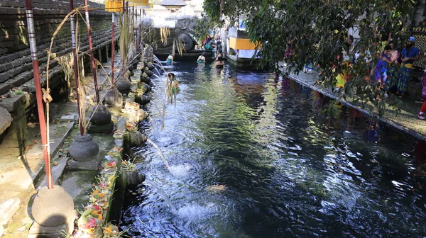 Bali Indonesia October 2019 Beautiful View Tirta Empul People Holy — Stock Photo, Image