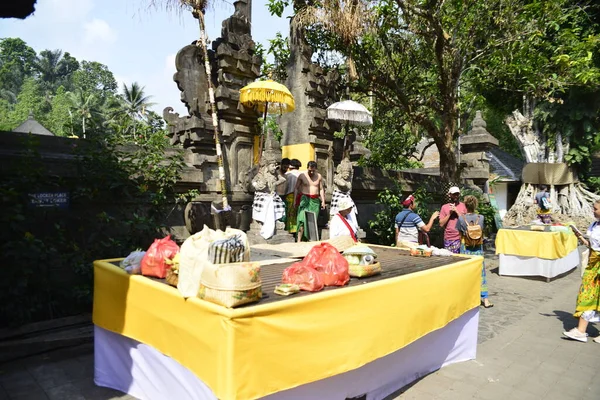 Décorations Architecture Temple Tirta Empul Ubud Indonésie — Photo