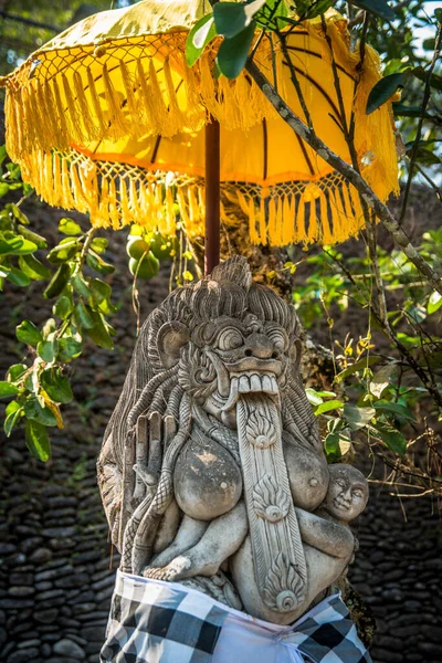 Estatua Piedra Templo Indonesia — Foto de Stock