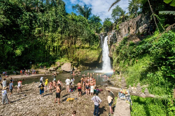 Cachoeira Tegenungan Ubud Indonésia — Fotografia de Stock