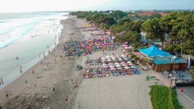 Double Six Beach hava manzaralı, Dempasar, Endonezya