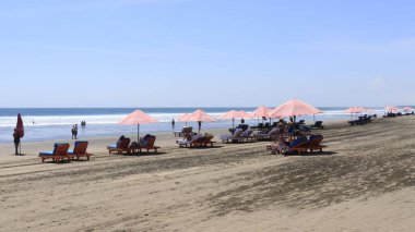 Kuta plajı gündüz vakti, Dempasar, Endonezya