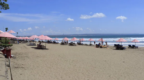 Spiaggia Kuta Giorno Dempasar Indonesia — Foto Stock