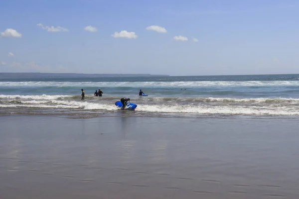 Praia Kuta Dempasar Indonésia — Fotografia de Stock