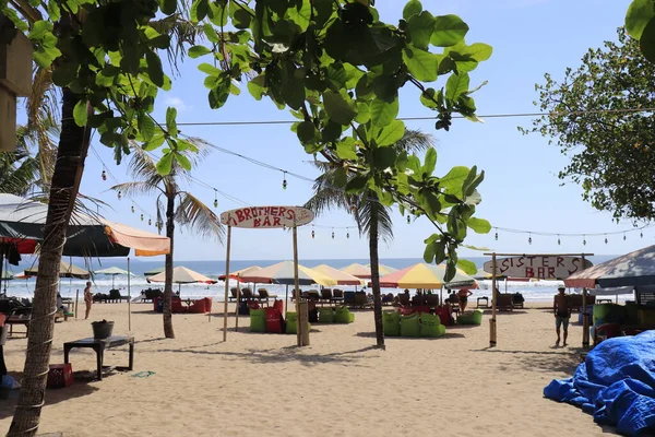 Playa Kuta Durante Día Dempasar Indonesia — Foto de Stock