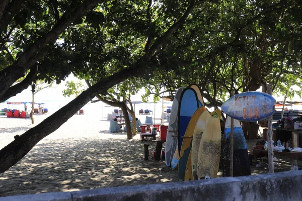 Playa Kuta Durante Día Dempasar Indonesia —  Fotos de Stock