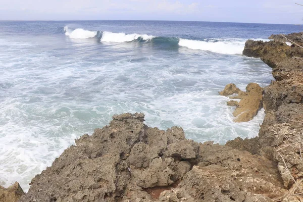 Hermosa Vista Mar Dempasar Indonesia — Foto de Stock