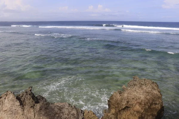 Прекрасний Вид Море Демпасар Індонезія — стокове фото