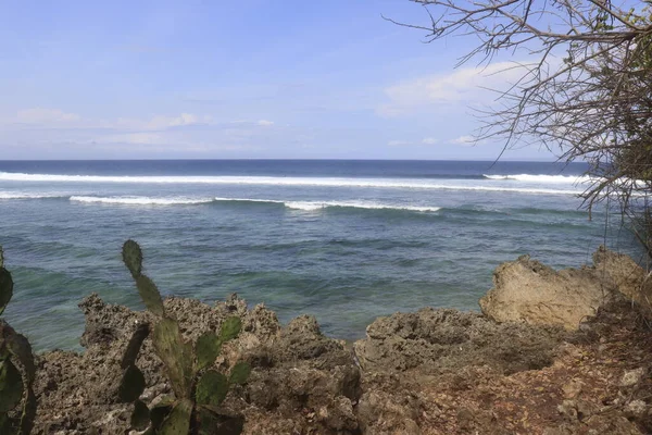 Schöne Aussicht Auf Das Meer Dempasar Indonesien — Stockfoto