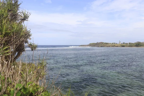 Vue Panoramique Sur Belle Mer Dempasar Indonésie — Photo