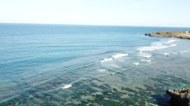 Nusa Dua Plajı, Endonezya 'nın havadan görünüşü