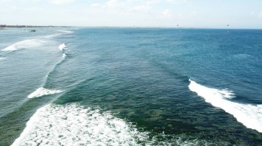 Nusa Dua Plajı, Endonezya 'nın havadan görünüşü