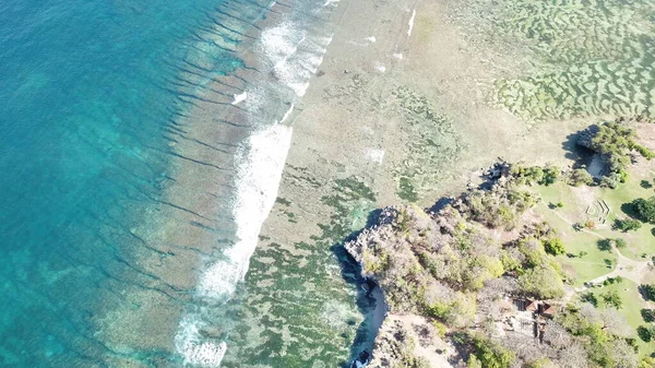 Vista Aérea Playa Nusa Dua Indonesia — Foto de Stock