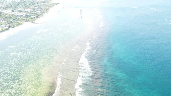 Vista Aérea Playa Nusa Dua Indonesia — Foto de Stock