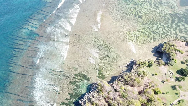 Вид Воздуха Пляж Нуса Дуа Индонезия — стоковое фото