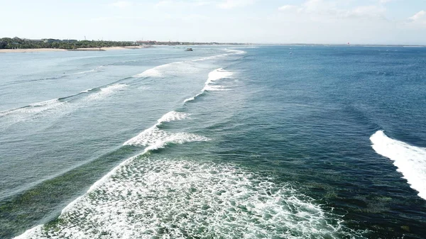 Vue Aérienne Plage Nusa Dua Indonésie — Photo