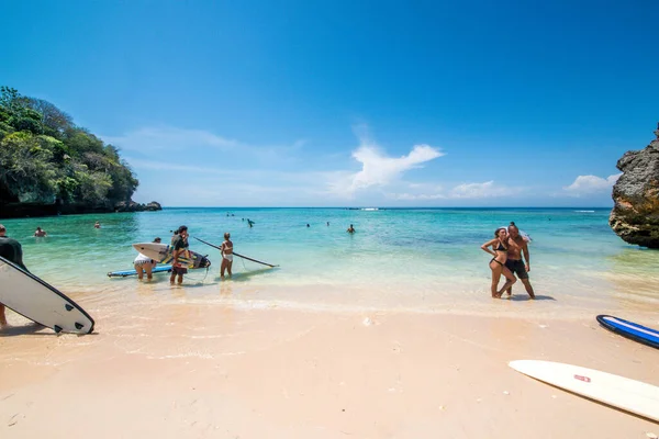 Océano Playa Padang Padang Indonesia —  Fotos de Stock